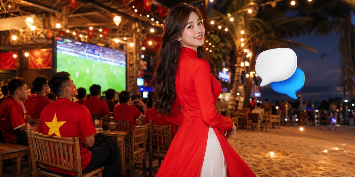Người dùng Hà Nội tham gia cá cược và xổ số trực tuyến với trang phục áo dài truyền thống